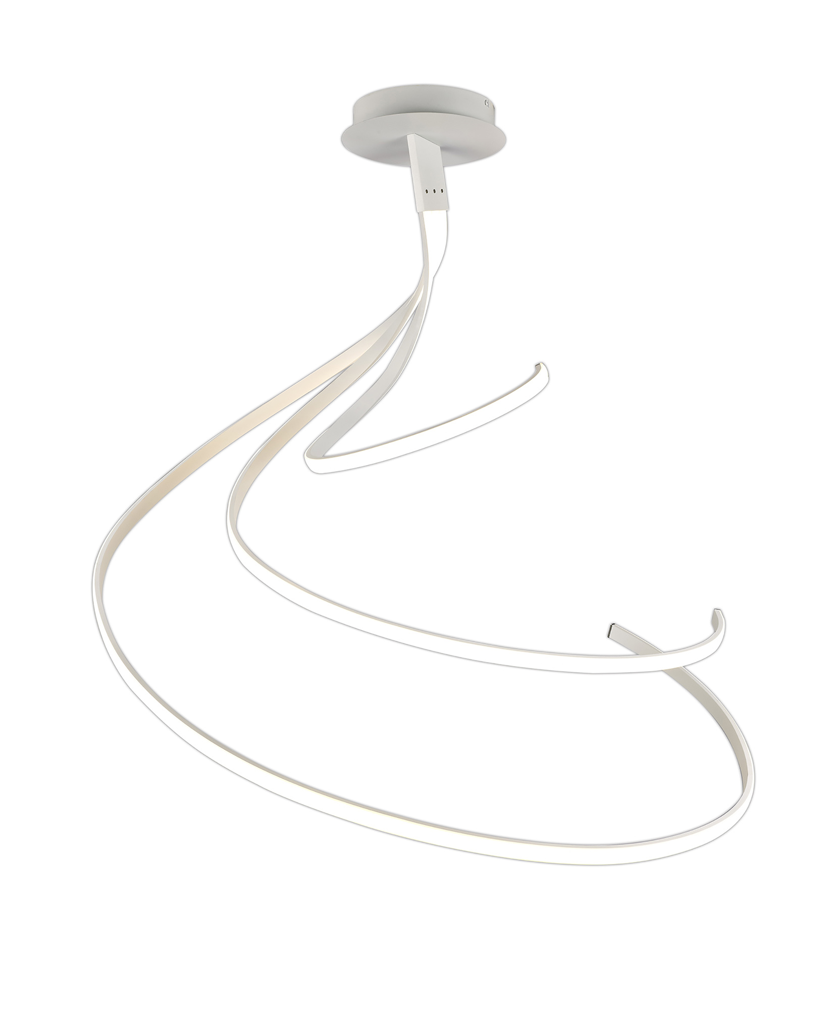 Nur White XL Ceiling Lights Mantra Semi Flush Fittings